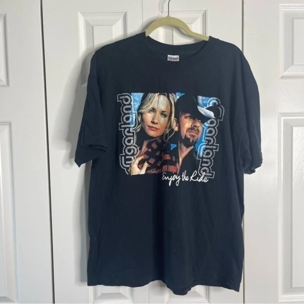 Sugarland “Enjoy the Ride” 2007 Concert Tour T-Shirt – Size XL – Black Cotton
